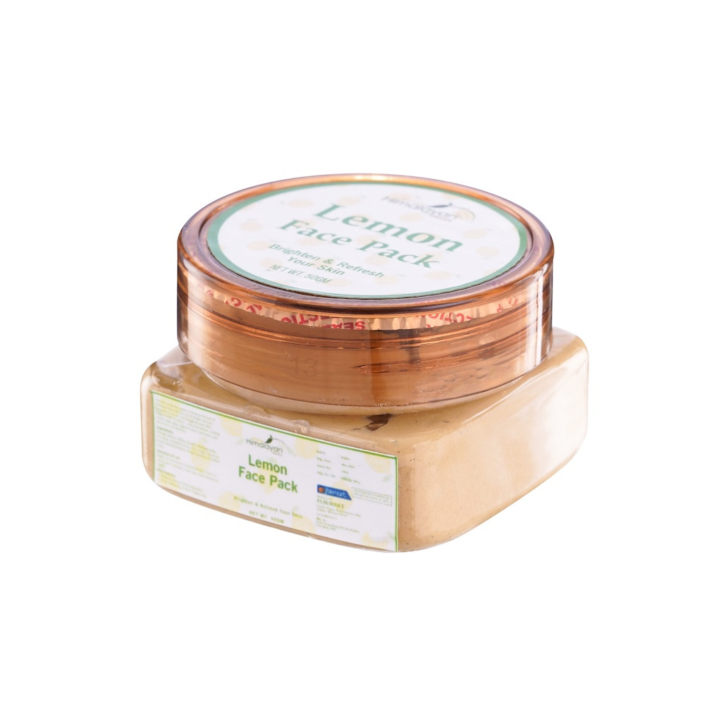Lemon Face Pack | Helps Brighten Dull Skin, Control Excess Oil, Deeply Cleanse Pores | Enriched With Natural Extract, Vitamin - C & Brightening Skin And Glowing Face