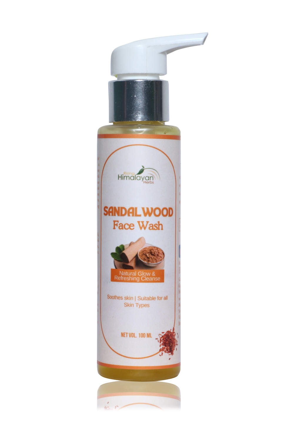 Sandalwood Face Wash For Men & Women | Brightening, Acne-Fighting, & Skin Reviving Formula with Sandalwood Oil | Pack Of 100ml