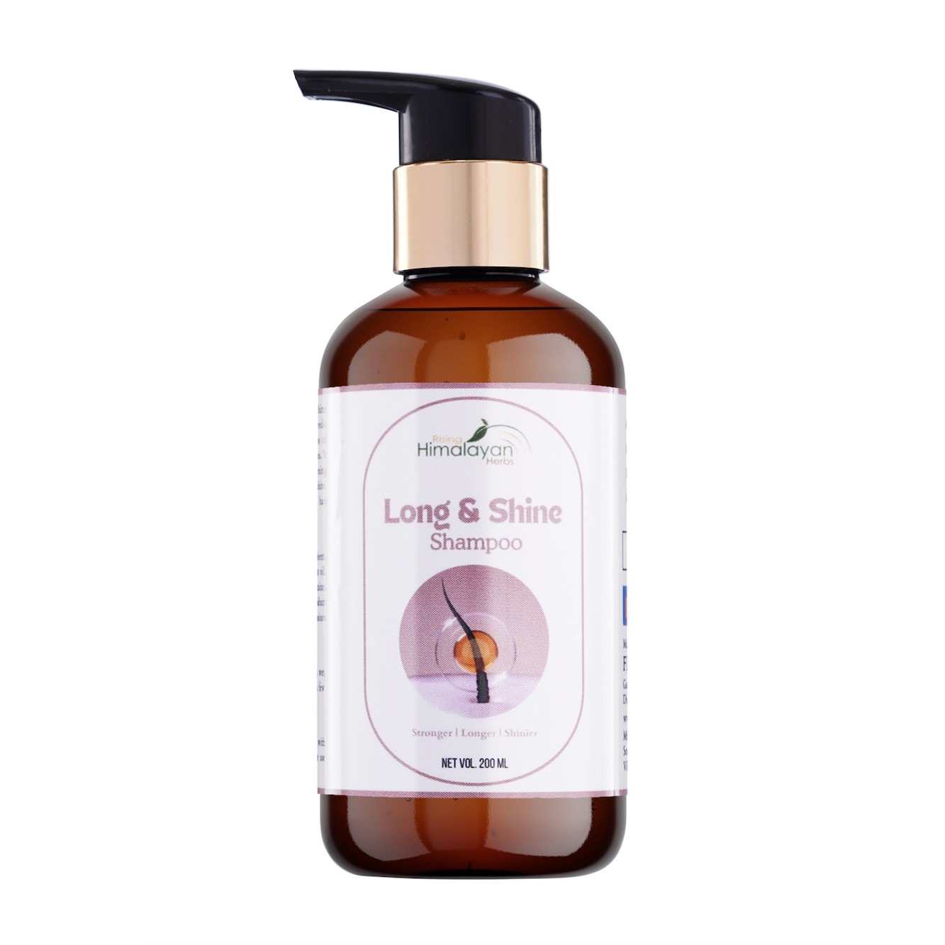 Long & Shine Shampoo | Ayurvedic Shampoo for Hair Growth | Special For Hair Growth & Shining | SLS & Paraben-Free | Suitable for All Hair Types | Shampoo for Thick & Strong Hair
