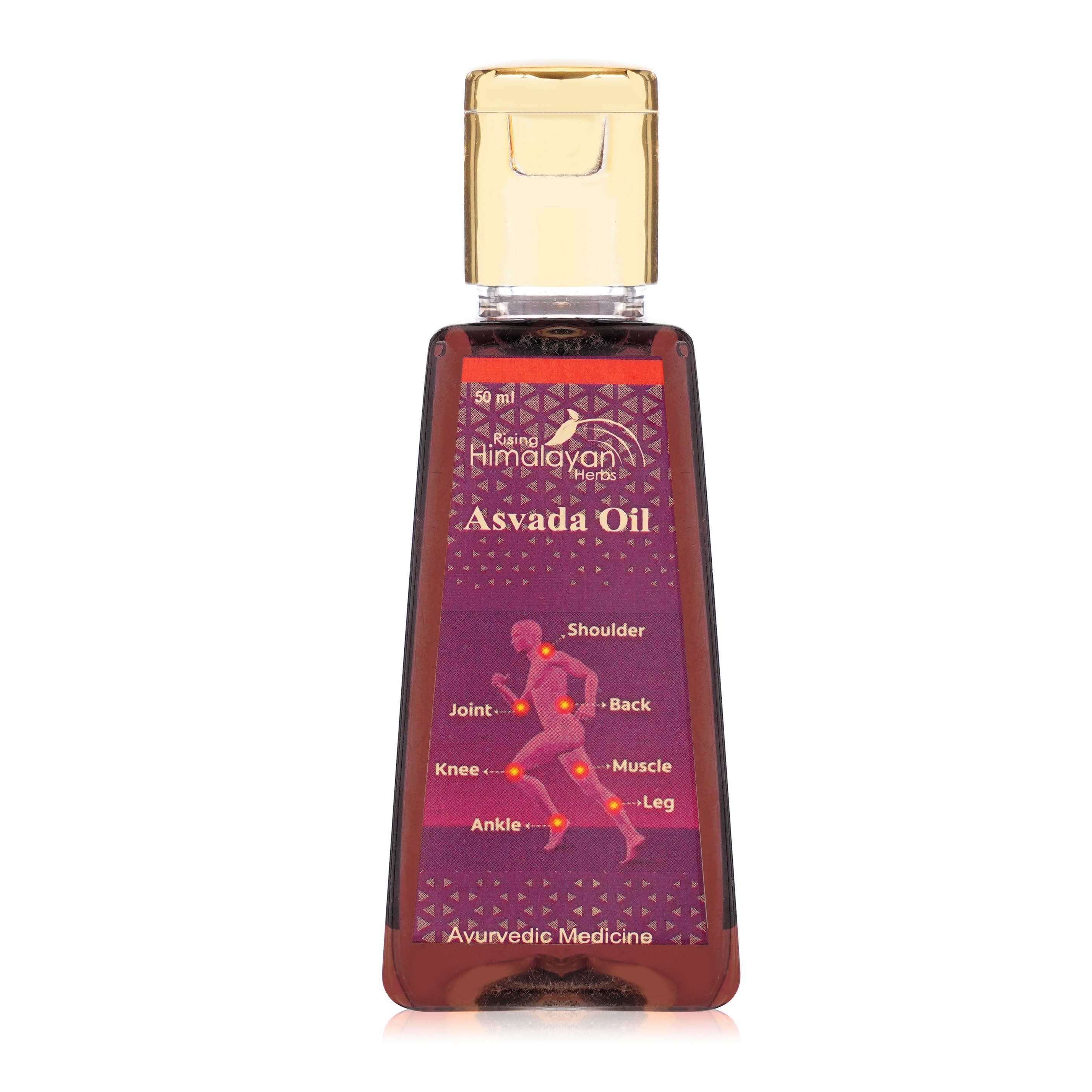 Asvada Oil | 50 ML | Ayurvedic Pain Relief Oil | Powerful Dual Action Formula: Instant & Long-Term Pain Relief From Joint, Muscle & Back Pain, Sprains