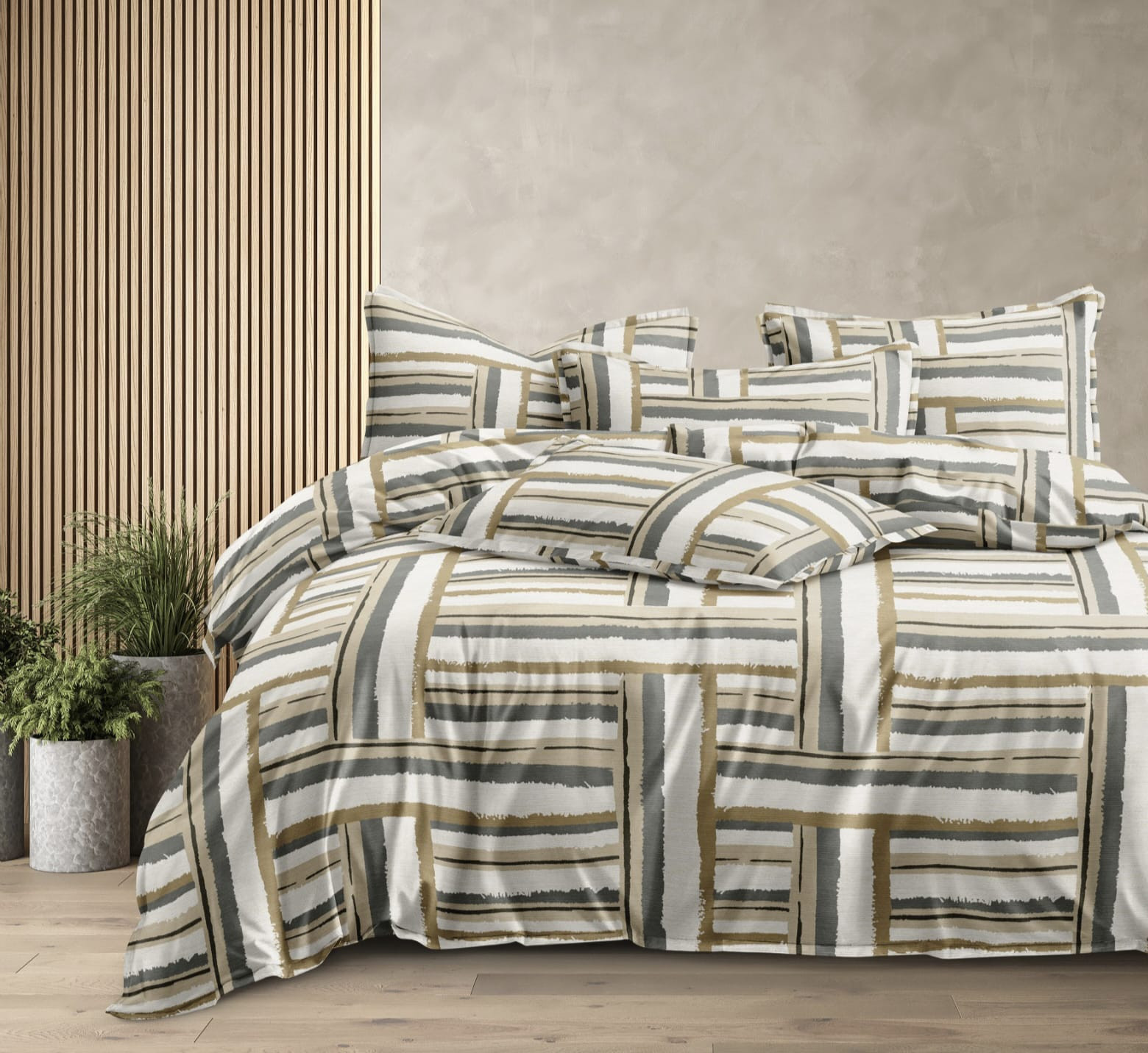 Lysha Glace Cotton Bedsheet with Pillow Cover Set | Glace Cotton Fabric