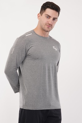 Full Sleeve Round Neck Extra Comfort Outfit T-Shirt | Combo for Men & Boys | Flik - Fit | Regular Fit | Ultra Comfort | Dark Grey