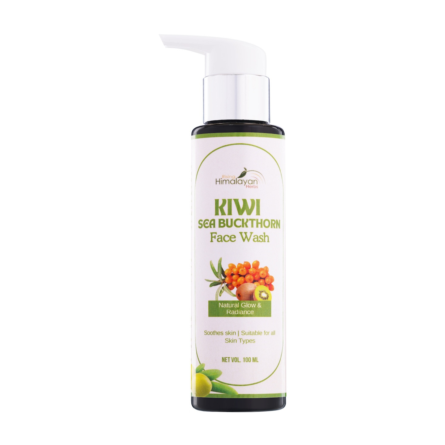 Kiwi Seabuckthorn Face Wash For Men & Women | Brightening, Acne-Fighting, & Skin Reviving Formula with Kiwi & Seabuckthorn Pack Of 100ml