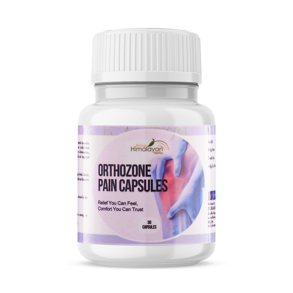 Orthozone Pain Capsule | Manage Joint Pains & Inflammation | Shallaki, Ashwagandha, Nirgundi, Pippali, Natural Oils & Bio-Active Compounds.