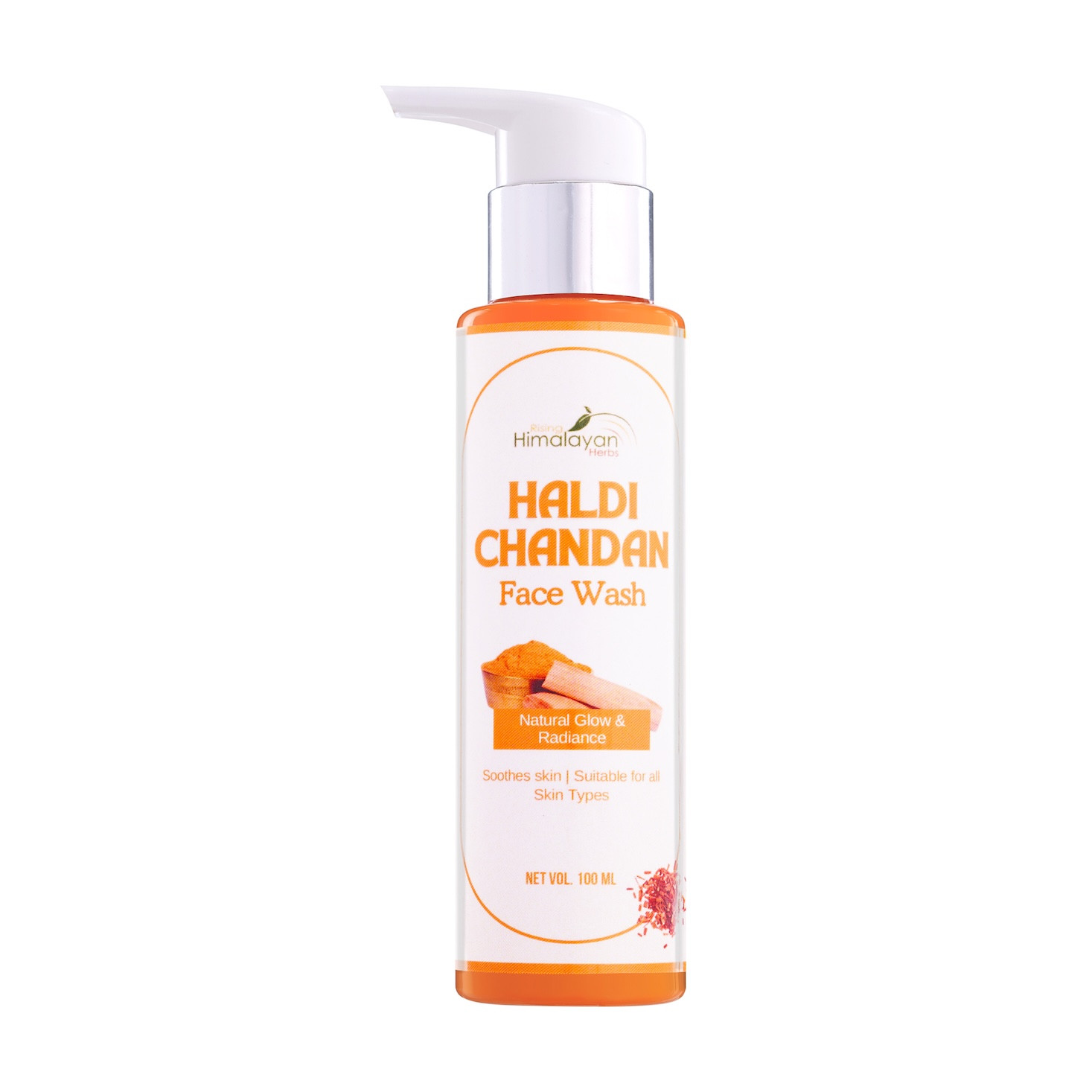Haldi Chandan Face Wash For Men & Women | Brightening, Acne-Fighting, & Skin Reviving Formula with Turmeric & Sandalwood Pack Of 100ml