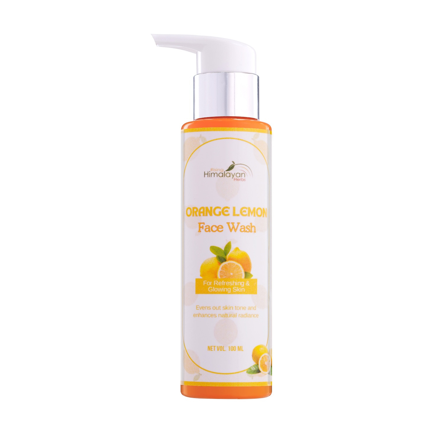 Orange & Lemon Face Wash For Men & Women | Brightening, Acne-Fighting, & Skin Reviving Formula with Orange & Lemon Pack Of 100ml