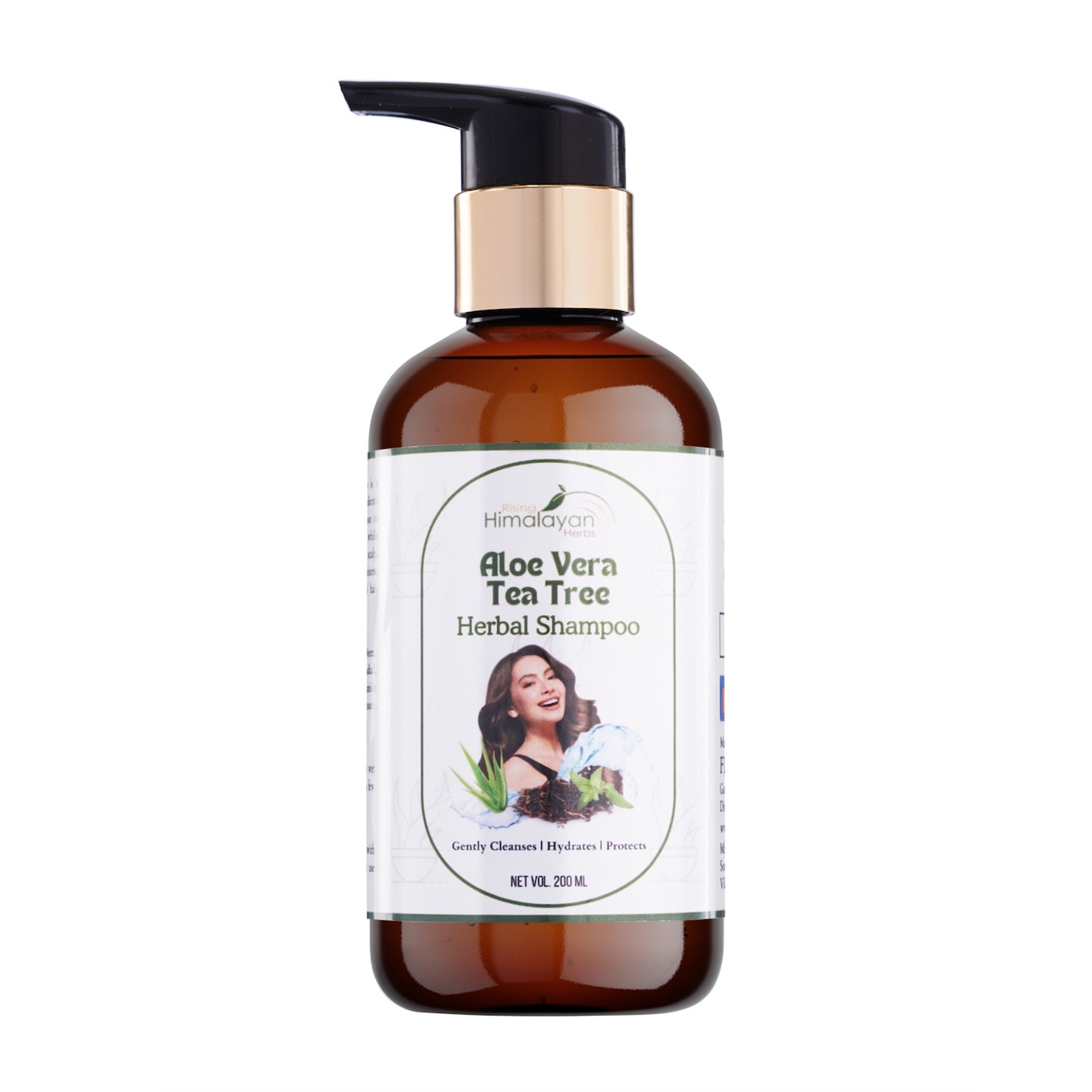 Aloevera & Tea Tree Herbal Shampoo | Ayurvedic Shampoo for Hair Growth | Reducing Dandruff | SLS & Paraben-Free | Suitable for All Hair Types | Shampoo for Thick & Strong Hair | Improving Hair Shine