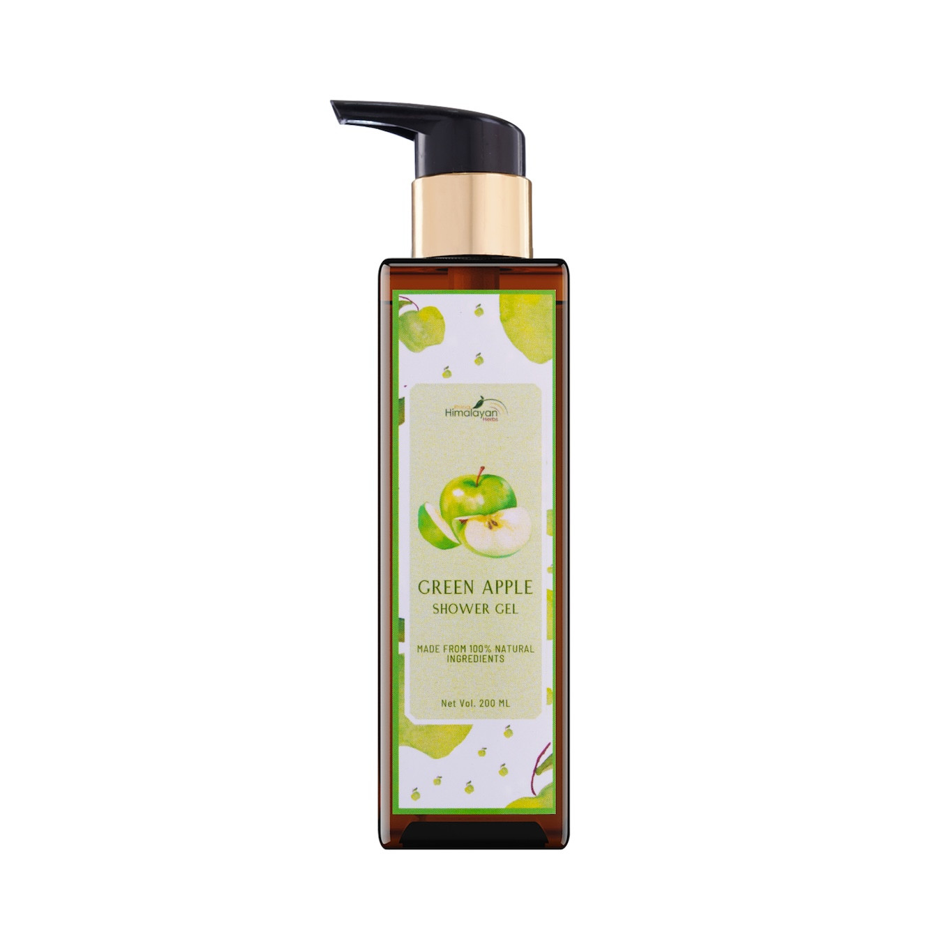 Green Apple Shower Gel | Body Wash for Men & Women | Gentle, Moisturizing Body Wash for Soft, Supple Skin | 100% Natural