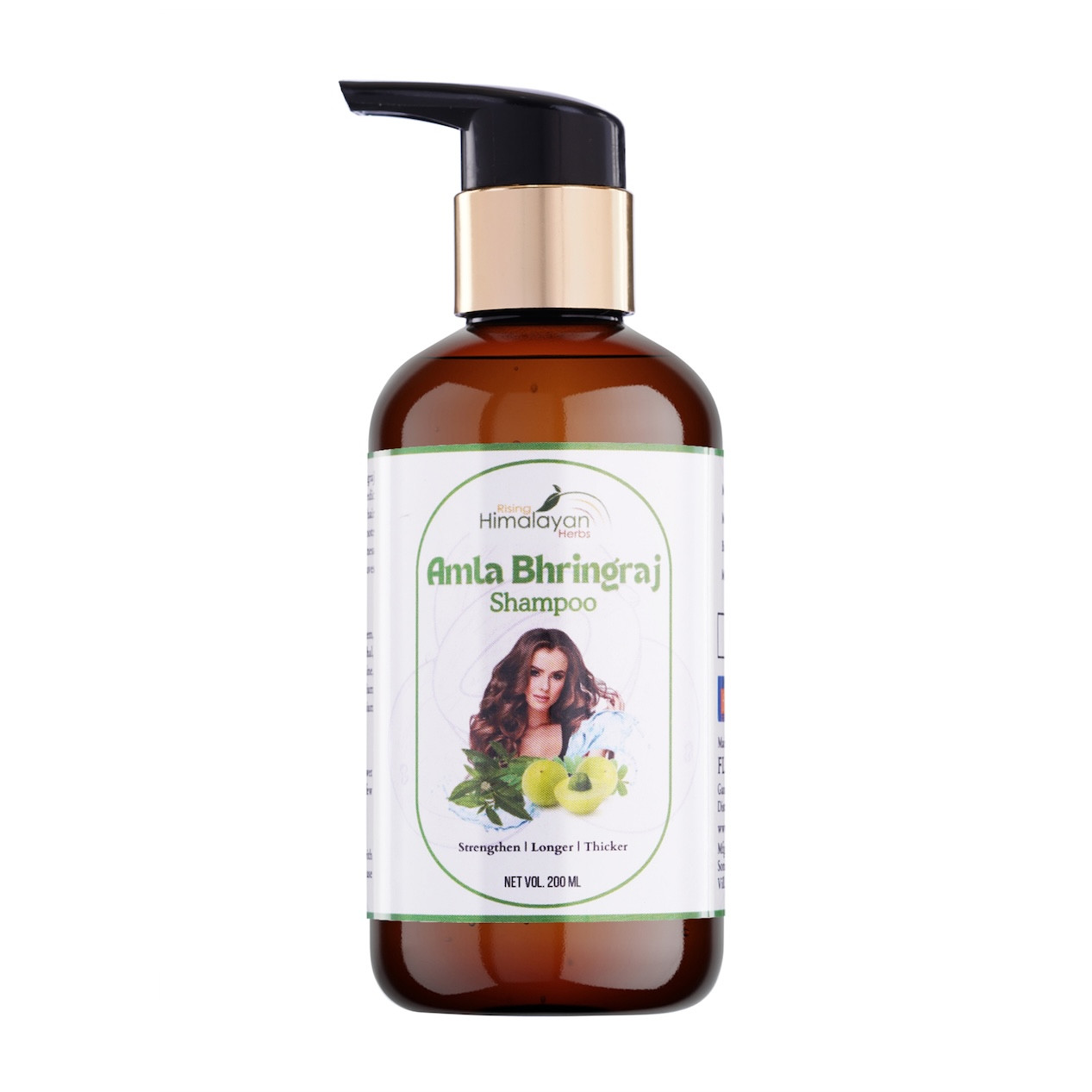 Amla & Bhringraj Shampoo | Ayurvedic Shampoo for Hair Growth | Reducing Dandruff | SLS & Paraben-Free | Suitable for All Hair Types | Shampoo for Thick & Strong Hair | Improving Hair Shine & Natural C