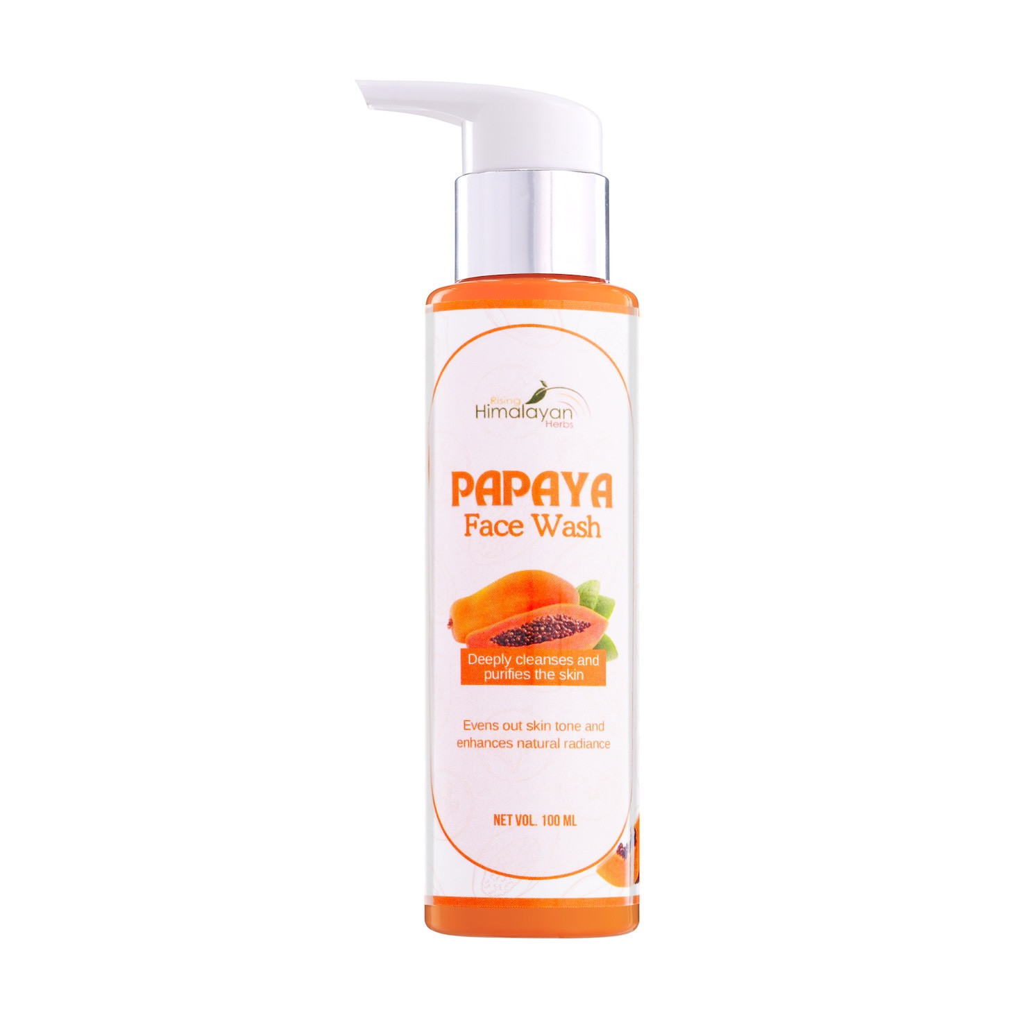 Papaya Face Wash For Men & Women | Brightening, Acne-Fighting, & Skin Reviving Formula with Papaya Pack Of 100ml