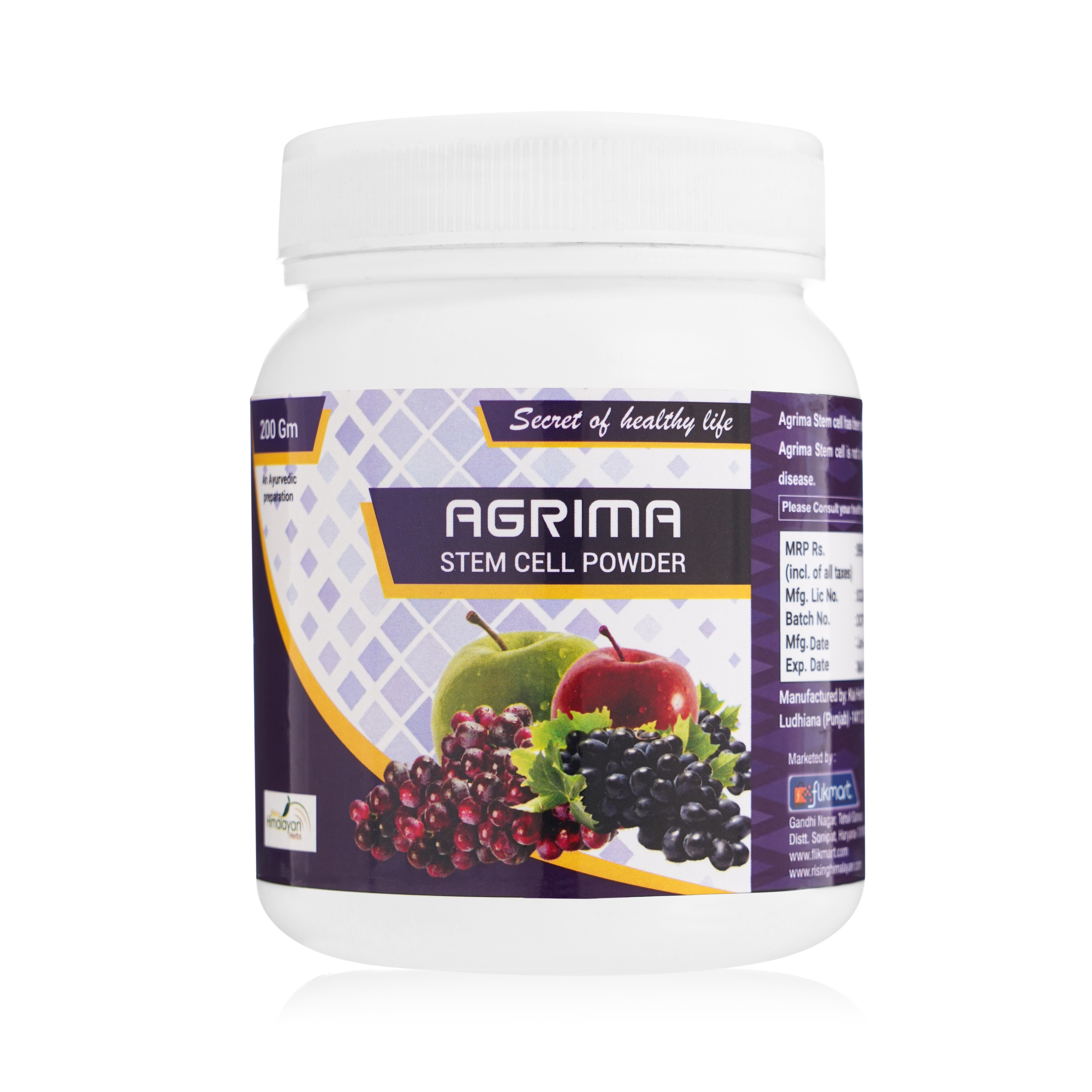 Agrima Stem Cell Powder | 200 GM | Boost Energy Level | Boost Immunity | Digestion | Anti - Aging | Anti - Inflammatory | Rising Himalayan Herbs